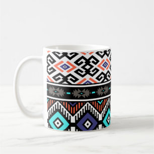 Mug Tribal Navajo rétro : Géométrique Sans Seamless.