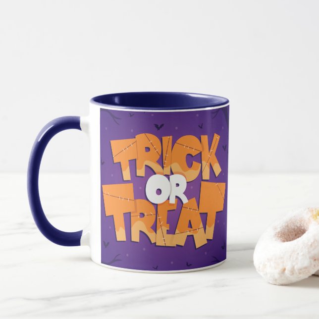 Mug Trick ou Treat Happy Halloween (Avec donut)