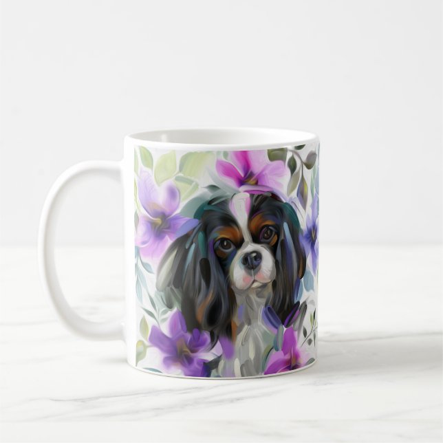 Mug Tricolore Cavalier| pourpre (Gauche)