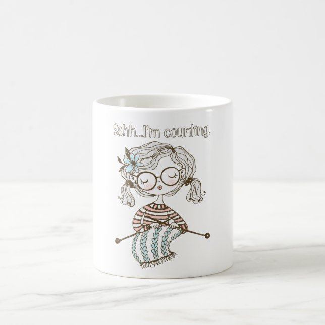 Mug Tricot de coeur Knit Fournit un compteur de point (Centre)