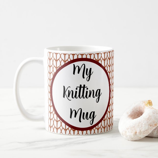 Mug Tricot de message personnalisable (Avec donut)