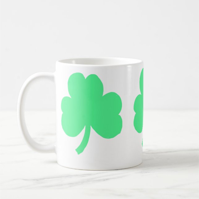 Mug Trinité des trois trèfles verts (Gauche)