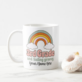Mug Trio de 3e Boho Arc-en-ciel Groovy Rétro