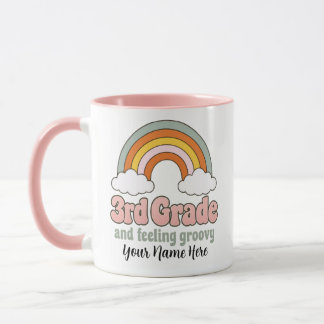 Mug Trio de 3e Boho Arc-en-ciel Groovy Rétro