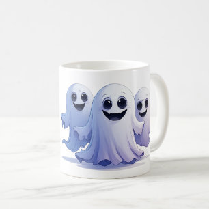 Mug Trio de fantômes mignons d'Halloween avec des sour