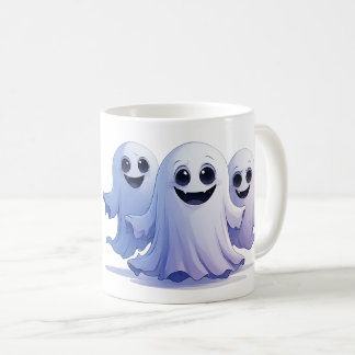 Mug Trio de fantômes mignons d'Halloween avec des sour
