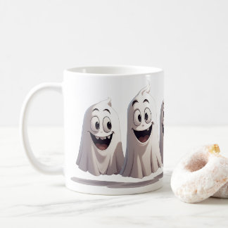 Mug Trio de fantômes souriants ensemble pour le plaisi
