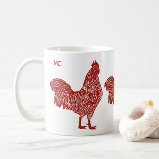 Mug trio Roosters rouges