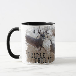 Mug Triple menace de boue de cerf blanc