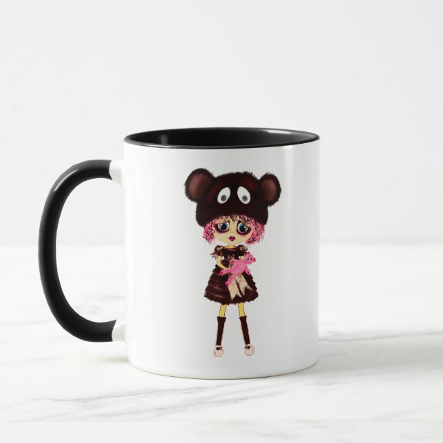 Mug Triste gothique Kawaii fille goth Modèle personnal (Gauche)