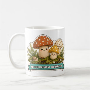 Mug Trois amis champignons souriants de la forêt