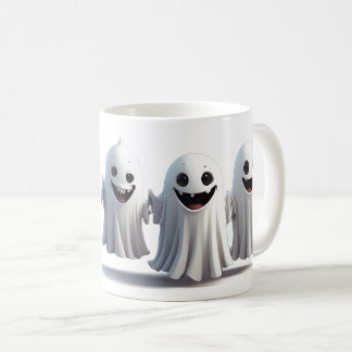Mug Trois amis fantômes de dessin animé prêts pour Hal