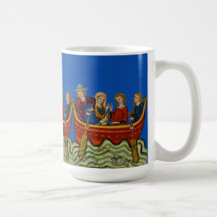 Mug Trois bateaux sur le bleu de rivière