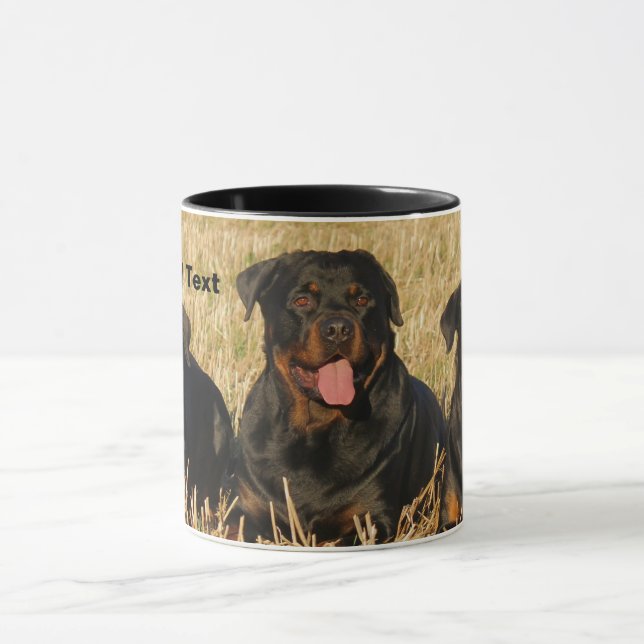Mug Trois chiens Rottweiler - Pack de Rotties (Centre)