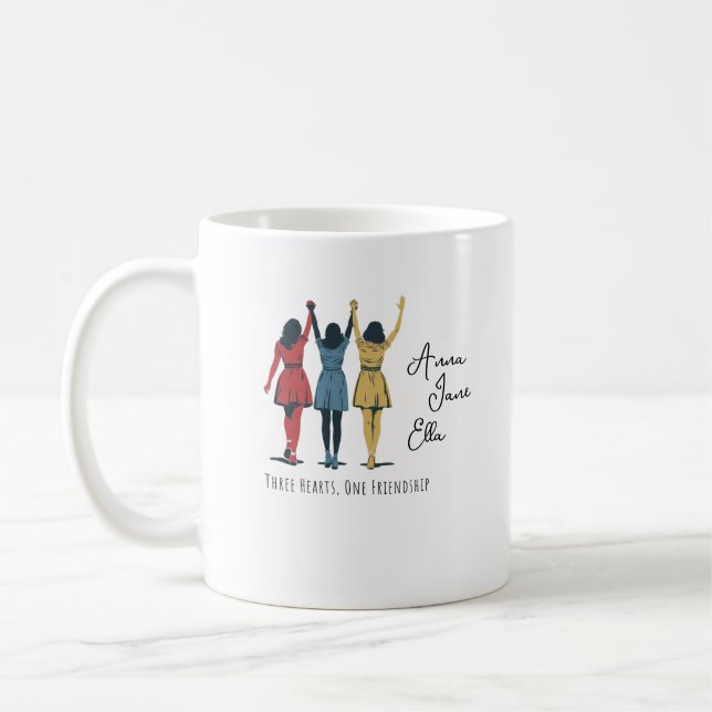 Mug Trois Coeurs, Bestamis, BFFs mug (Gauche)