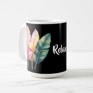 Mug Trois feuilles de banane aux couleurs pastel