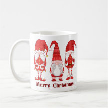 Trois lutins de Noël rouges Joyeux Noël