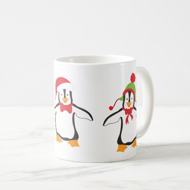 Mug Trois mignons pingouins dansants (Devant droit)