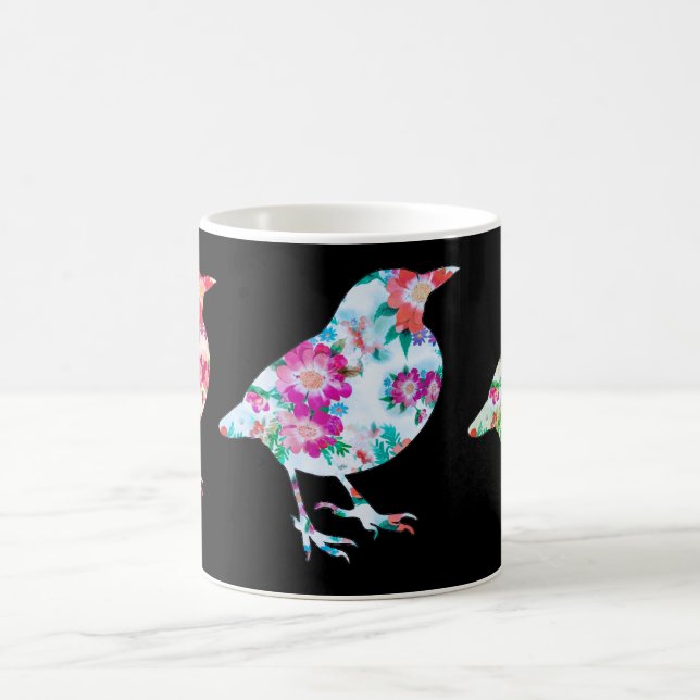 Mug Trois oiseaux floraux (Centre)