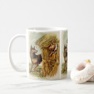 Mug Trois petits cochons Grand méchant loup, Conte de 