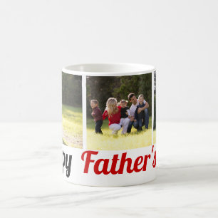 Mug Trois photos de famille Fête des pères photo colla