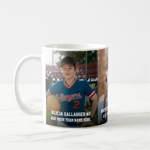 Mug Trois photos de sport Aimant photo personnalisé