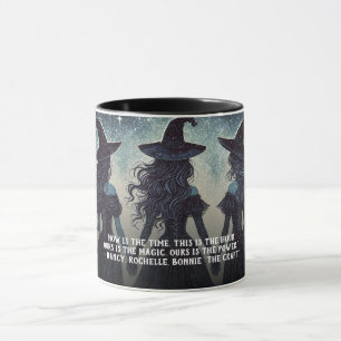 Mug Trois sorcières la nuit Halloween étoilé