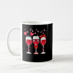 Mug Trois Verres Coeur Vin Funny Couple Valentines D