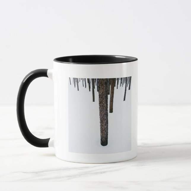 Mug Troncs d'arbre dans la neige (Gauche)