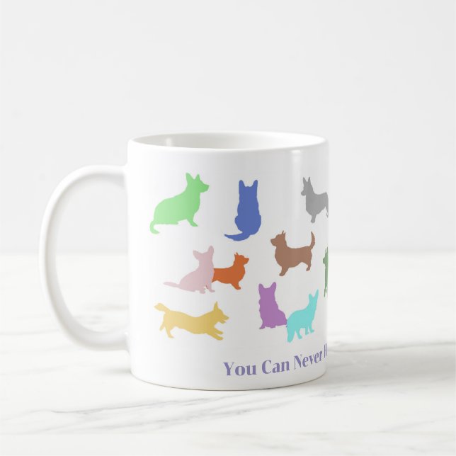 Mug Trop de Corgis (Gauche)