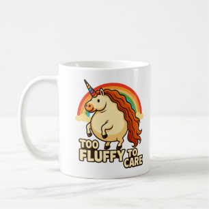 Mug Trop Fluffé Pour S'Occuper Du Foodie Unicorne