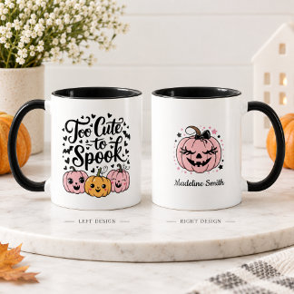 Mug Trop mignon pour effrayer Citrouille Halloween noi