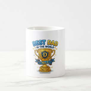 Mug Trophée Doré Meilleur Papa du Monde