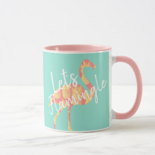 Mug Tropical Flamingle Flamant rose & ananas