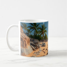 Mug Tropical Golden Shell Beach Chic