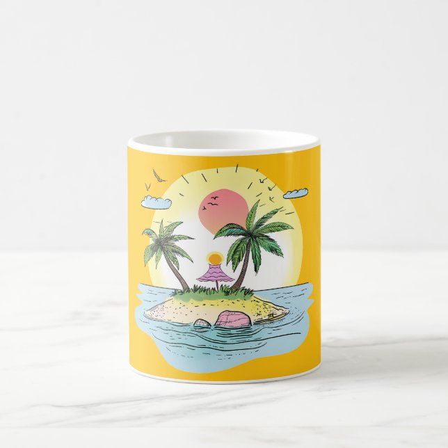 Mug Tropical Island Sunset Drinkware (Centre)
