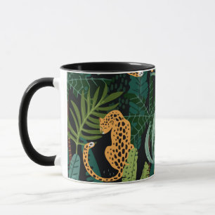 Mug Tropical Jungle Ounces Pattern