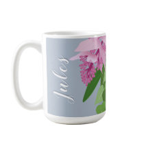 Tropical Medinilla Rose Flower on Blue Ajouter un