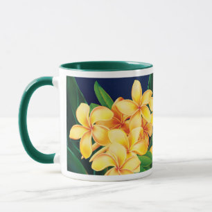 Mug Tropical Paradise Plumeria Chasseur à deux tons Mu