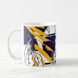 Mug Tropical, stripe, motif animal. Motif sans faille