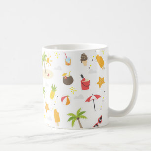 Mug Tropical Summer Beach Vacances Motif Design