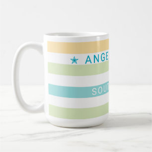 Mug Tropiques de Whimsical Cabana Stripes