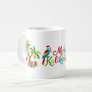 Mug Tropiques Festifs Mele Kalikimaka Santa Perroquet