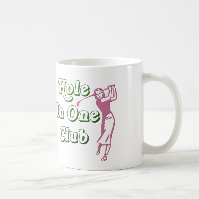 Mug Trou du golf des femmes personnalisées en un (Droite)