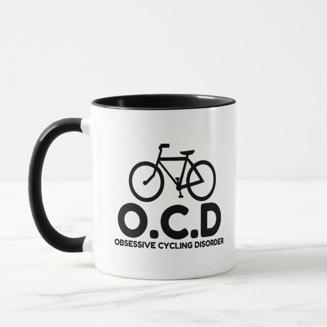 Mug Trouble du cyclisme obsessionnel (Gauche)