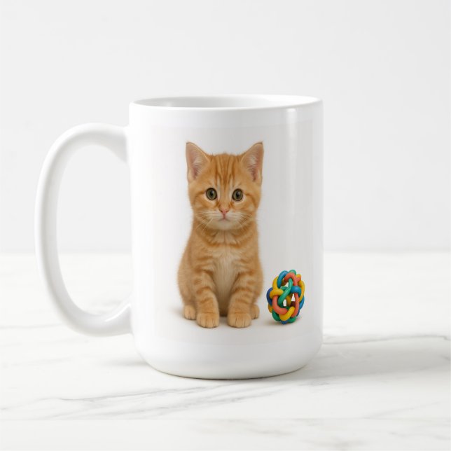 Mug Trouble Tangy - Orange Tabby Kitten (Gauche)