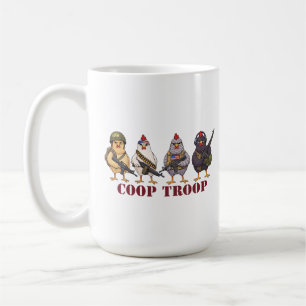 Mug Troupe de poulailler drôle du 14 juillet Militaire