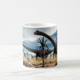 Mug Troupeau de Diplodocus dans le désert