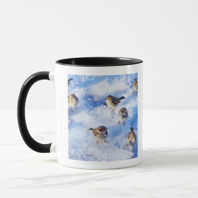 Mug Troupeau des moineaux "domesticus de Chambre de (Gauche)
