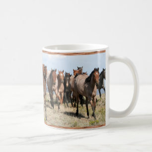 Mug Troupeau frontal de chevaux